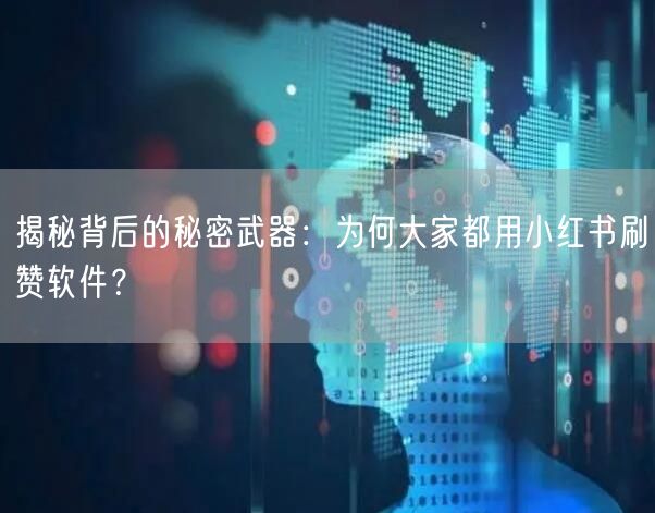 揭秘背后的秘密武器：为何大家都用小红书刷赞软件？