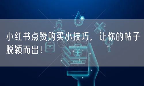 小红书点赞购买小技巧，让你的帖子脱颖而出！