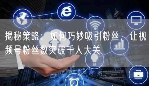 揭秘策略：如何巧妙吸引粉丝，让视频号粉丝数突破千人大关