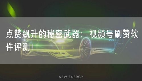 点赞飙升的秘密武器：视频号刷赞软件评测！