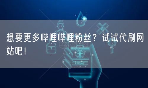 想要更多哔哩哔哩粉丝？试试代刷网站吧！