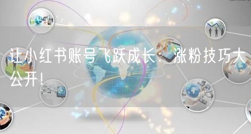 让小红书账号飞跃成长：涨粉技巧大公开！