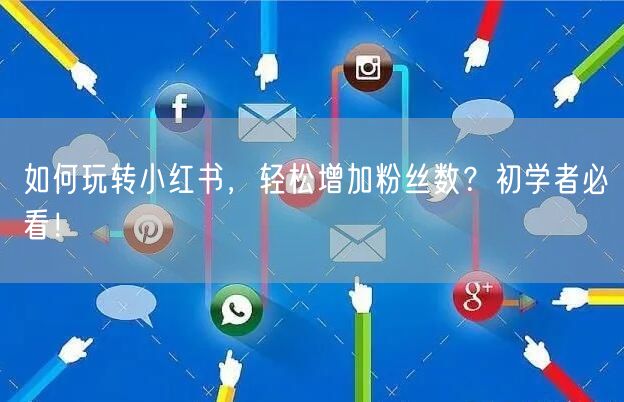 如何玩转小红书，轻松增加粉丝数？初学者必看！