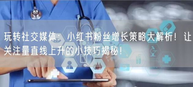 玩转社交媒体：小红书粉丝增长策略大解析！让关注量直线上升的小技巧揭秘！