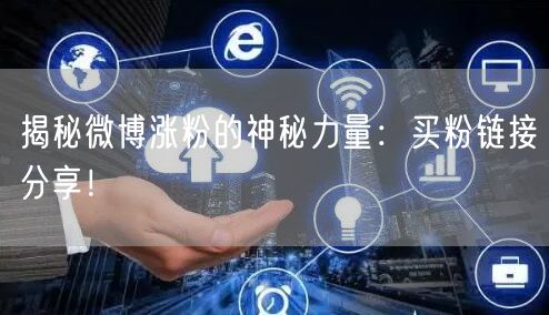 揭秘微博涨粉的神秘力量：买粉链接分享！