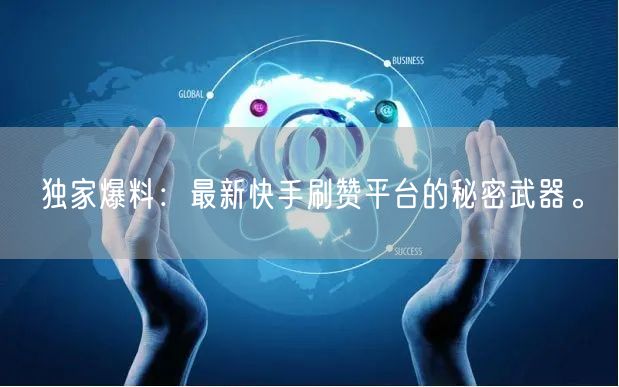 独家爆料：最新快手刷赞平台的秘密武器。