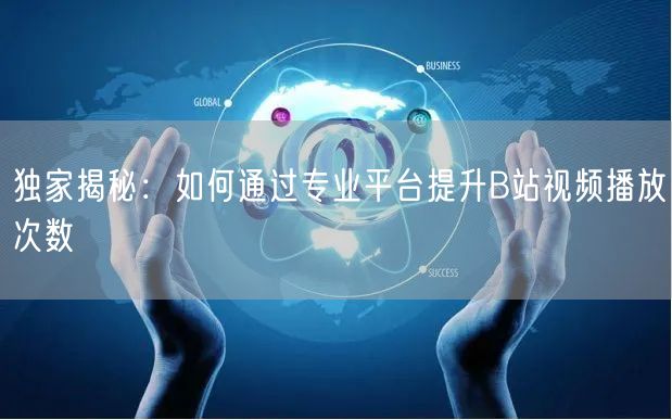 独家揭秘：如何通过专业平台提升B站视频播放次数