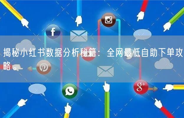 揭秘小红书数据分析秘籍：全网最低自助下单攻略。